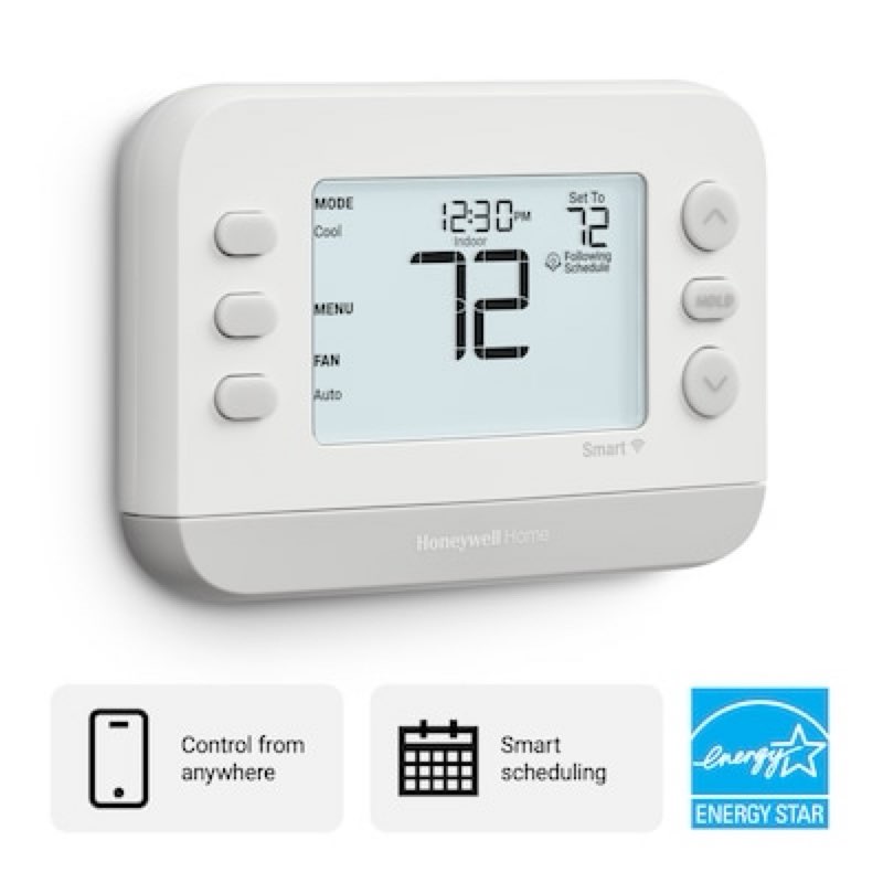 honeywell home x2s white smart compatible thermostat with wi-fi compatibility
