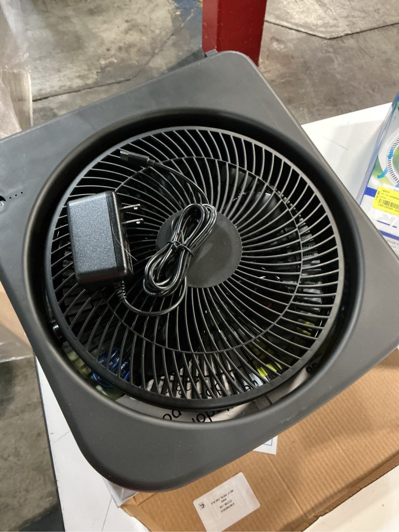 Condition photo showing As Is for mainstays 9" portable fan black