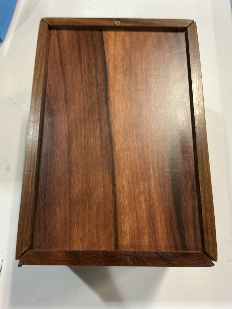 Condition photo showing As Is for Wooden Urn Box - Urn for Human Ashes Funeral Cremation Urn (X-Large 9.5? x 6.5? x 5? Urn Holds: 200 cu. in.)