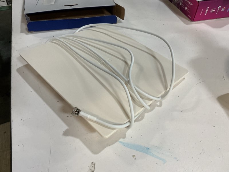 Condition photo showing As Is for rca indoor flat hdtv antenna - multi-directional