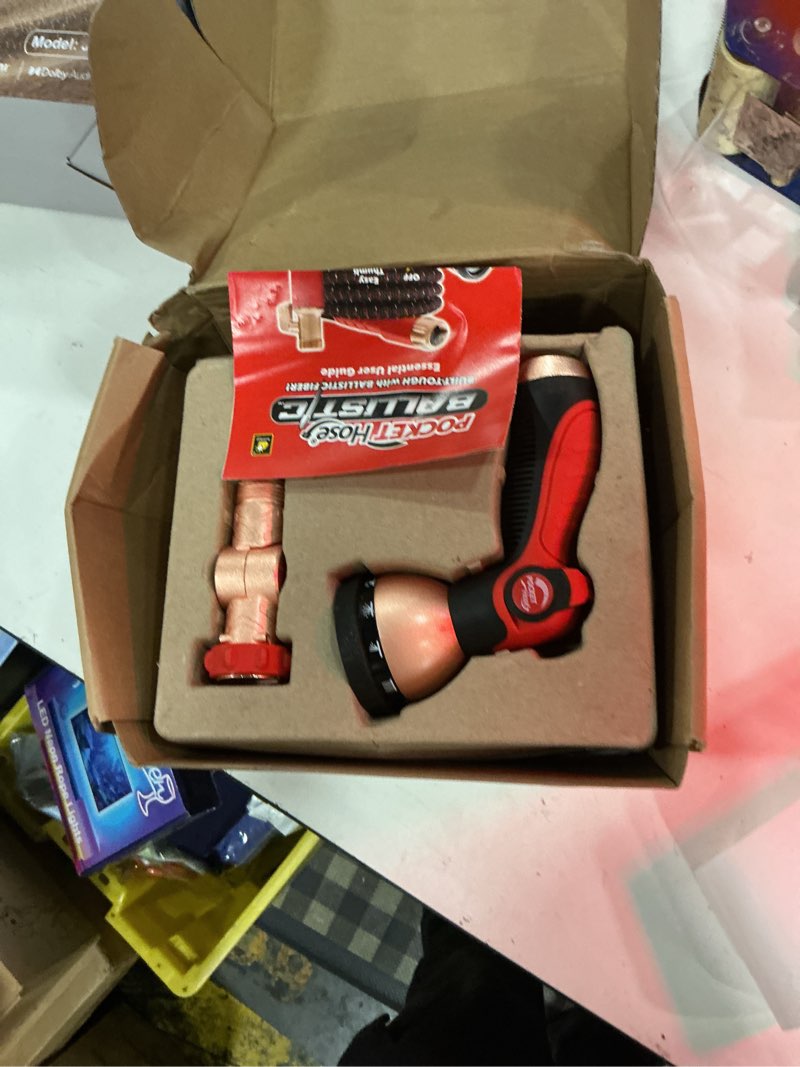 Condition photo showing Good Condition for pocket hose ballistic 75 ft expandable garden hose w/pocket pivot swivel connector, anti-burst sleeve reinforced with bulletproof fiber, lightweight, no-kink, compact, uv-protected, as seen on tv