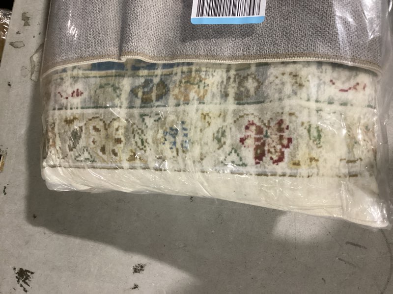 Condition photo showing Good Condition for Wonnitar Boho Washable Rug 8x10, Large Area Rug for Living Room, Soft Floral Carpet for Bedroom Non Slip, 8 x 10 Indoor Beige Carpets for Nursery Dining Room Apartment Office Decor 8' x 10' (Rectangular) Beige