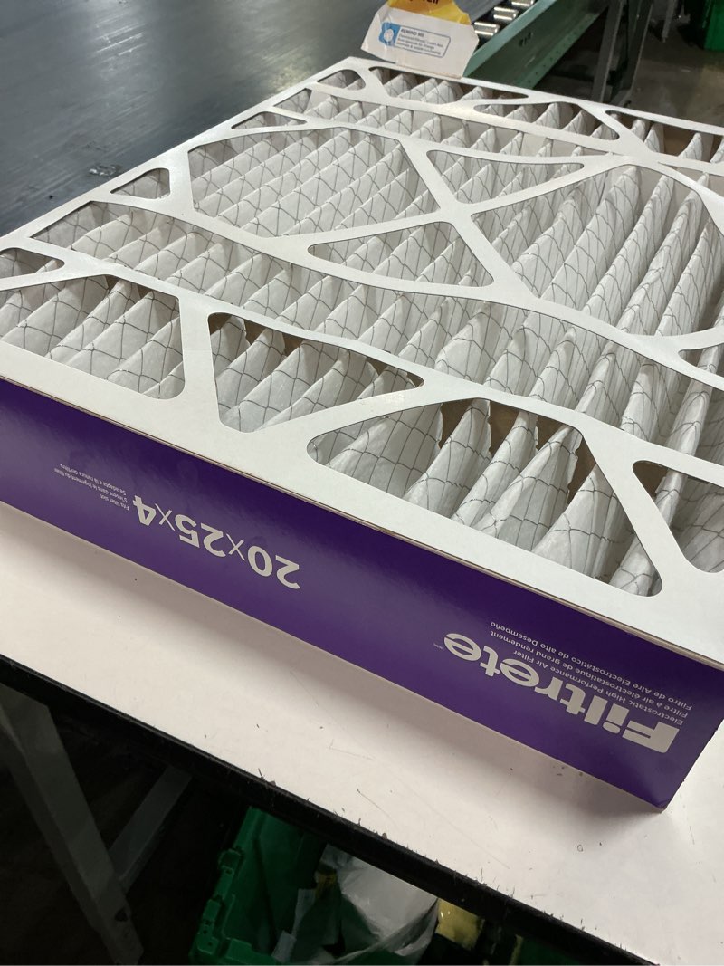 Condition photo showing Good Condition for filtrete  20 x 25 x 4 merv 8 pleated air filte