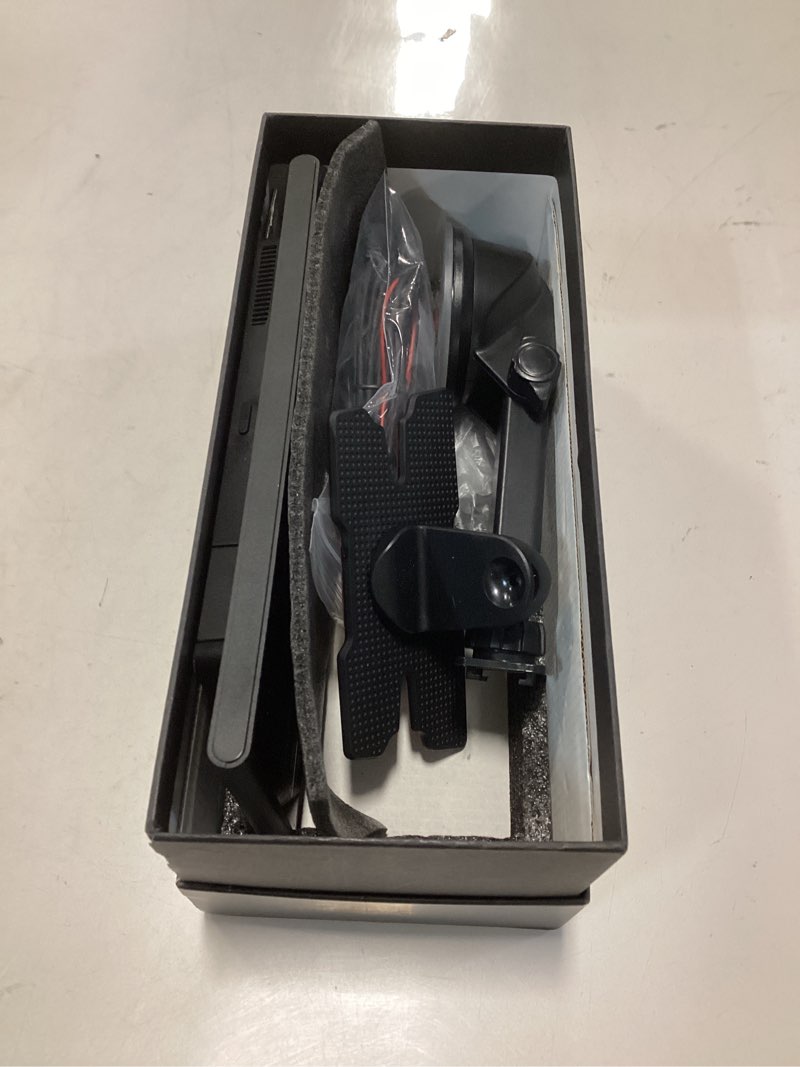 Portable Apple Carplay Screen, 10’’ Car Stereo Wireless Car Play & Android Auto Touch Screen, 4K Dash Cam, 1080P Backup Camera, Mirror Link/Voice Control/Music Play/GPS Navigation