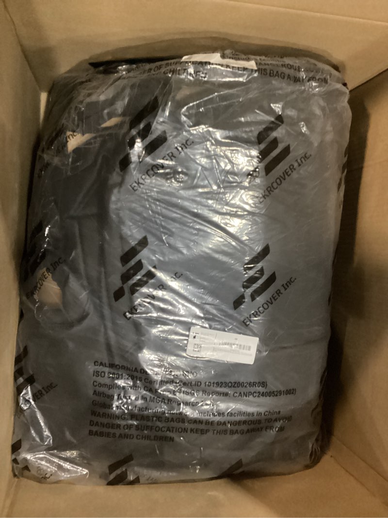 Condition photo showing Good Condition for EKR CRV Seat Covers Custom Fit for Honda CRV 2023 2024 2025 2026 Leather Car Seat Cover Full Set for Trucks SUV,Waterproof Car Seat Cushion,Faux Leather (Black)