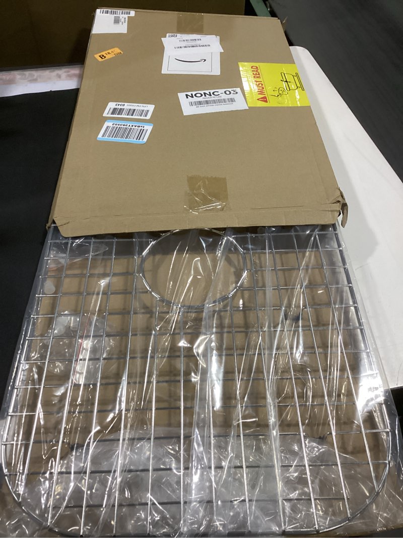 Condition photo showing New/Like New for Serene Valley Sink Bottom Grid 23" X 14-1/2", Rear Drain with Corner Radius 3/8", Sink Protector SVH2315R