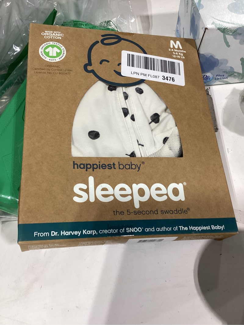 Condition photo showing New/Like New for similiar productsnuggle baby the swaddle blanket - white dots - sleep swaddle blankets for baby boy & girl - infant sleep sack 0-3 months - newborn wrap - newborn essentials for baby grey with white dots