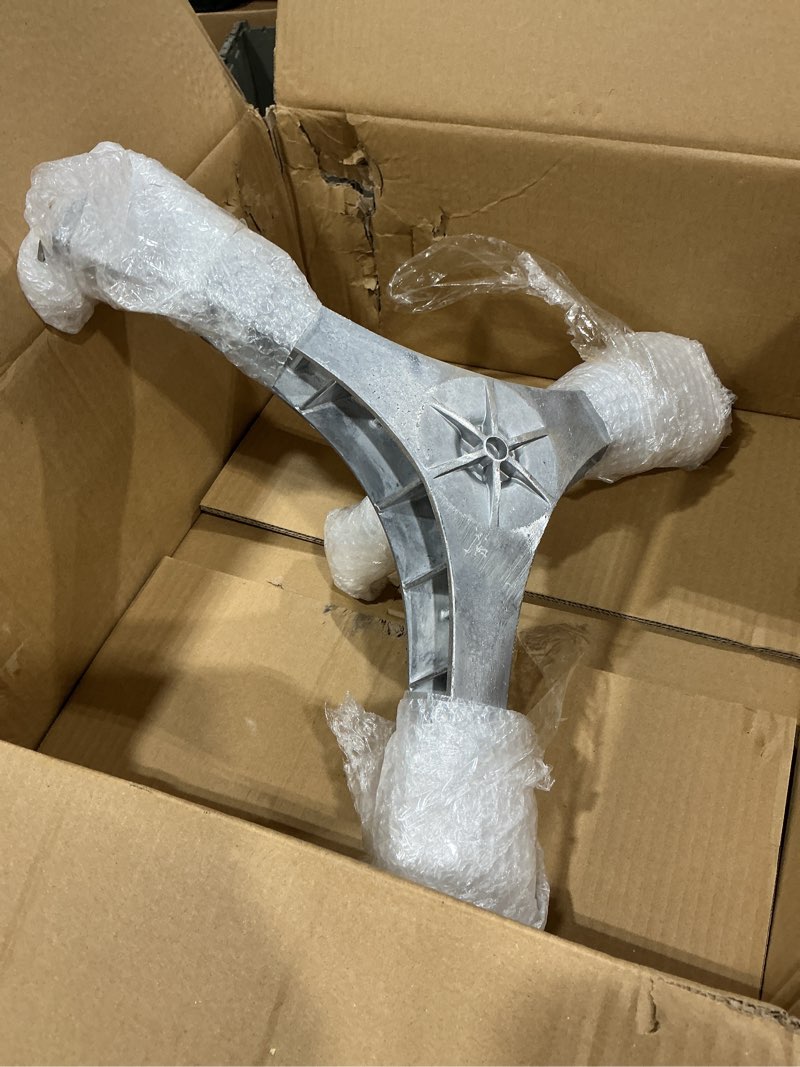 Condition photo showing As Is for dc97-17004b washer flange shaft assembly compatible with samsung washing machine, with dc60-40137a spider hex bolt (6 pack) replace dc97-17004a dc97-17004e ap5800144, 3 year warranty