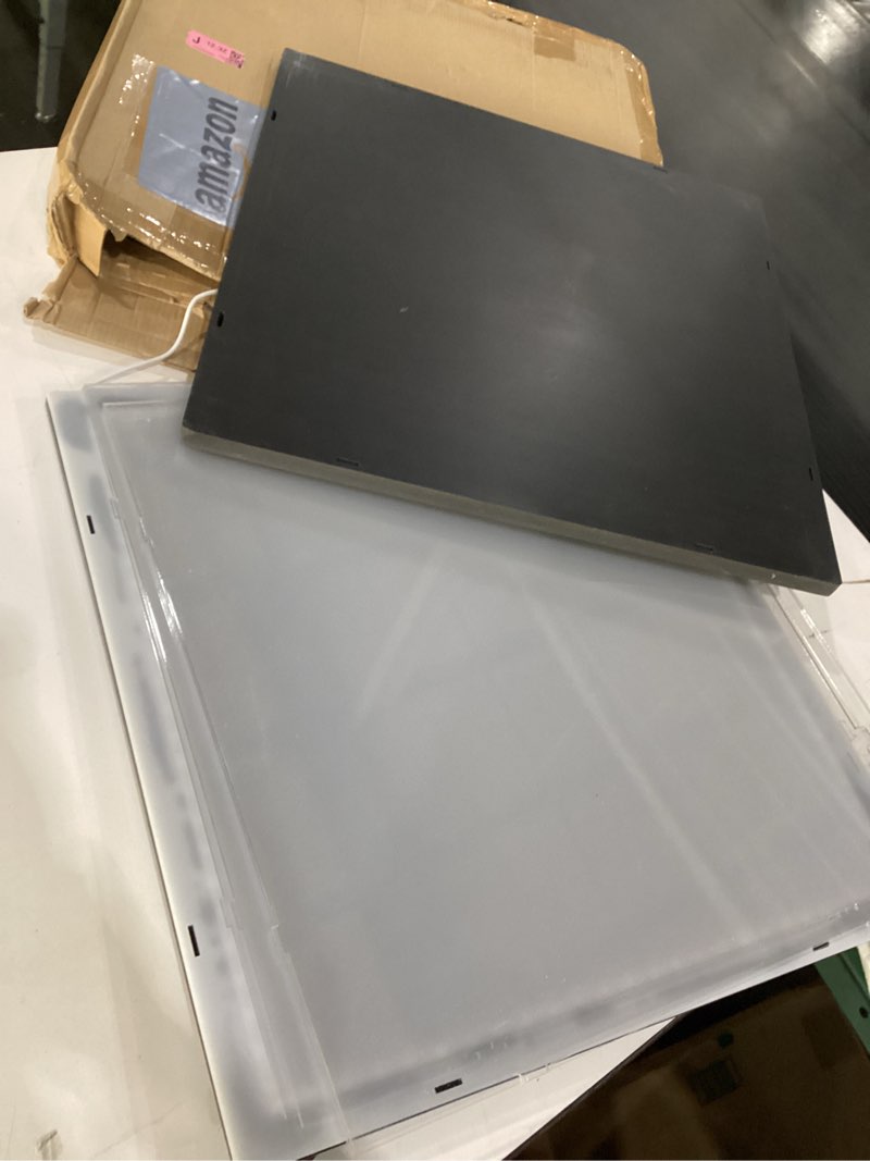 Condition photo showing Good Condition for LANSCOERY RGB Lighted Acrylic Display Case, Dustproof Showcase Box with UV Protection for Figures, Collectibles, Toys - 17.7x17.7x17.7inch Colorful Light 17.7x17.7x17.7inch; 45x45x45cm