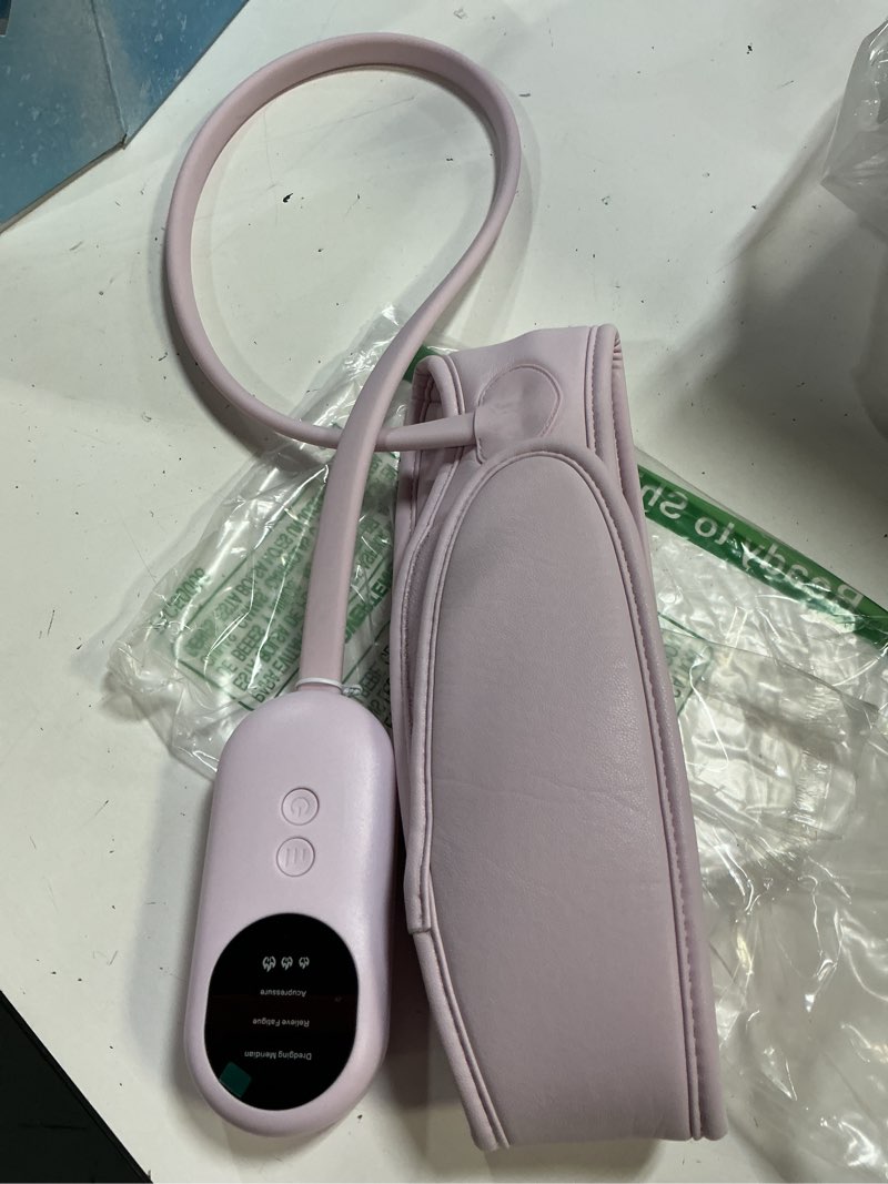 Condition photo showing Good Condition for head massager,scalp massager,relief headaches,fatigue,stress,sleep aid,hangover with airbag kneading,constant temperature hot compress for head (pink)