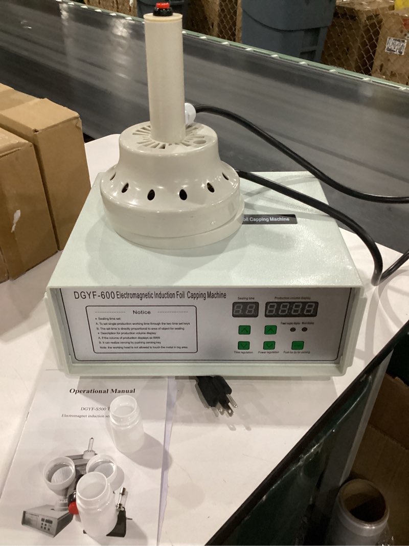 Condition photo showing New/Like New for portable handheld induction sealer 20mm-130mm 110v induction sealing machine white bottle cap sealing machine 20-130mm
