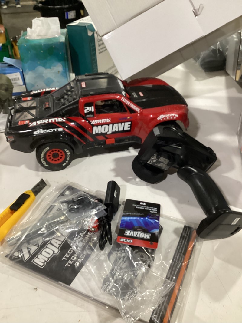 Condition photo showing Good Condition for arrma rc truck mojave grom 4x4 smart small scale desert truck, rtr (with battery and charger included) red/black ara2104t1