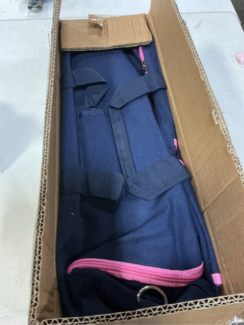 Condition photo showing Good Condition for American Mahjong Game Set, 166 White Tiles, Blue&Pink Canvas Bag with Entire Accessories, 4 All-in-One Rack/Pushers, Mahjong Tiles Set