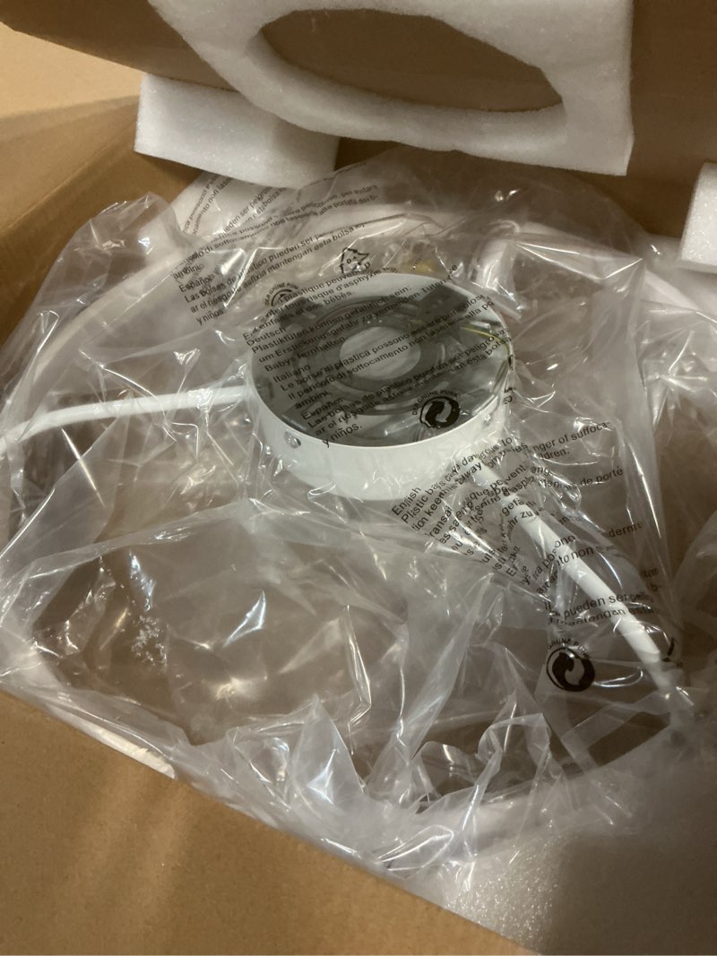 Condition photo showing Good Condition for ceiling fans with lights, flush mount ceiling fan with lights and remote, 6 wind speeds low profile smart ceiling fan for bedroom, kids room, kitchen and small room 20" pearl white 20 inch