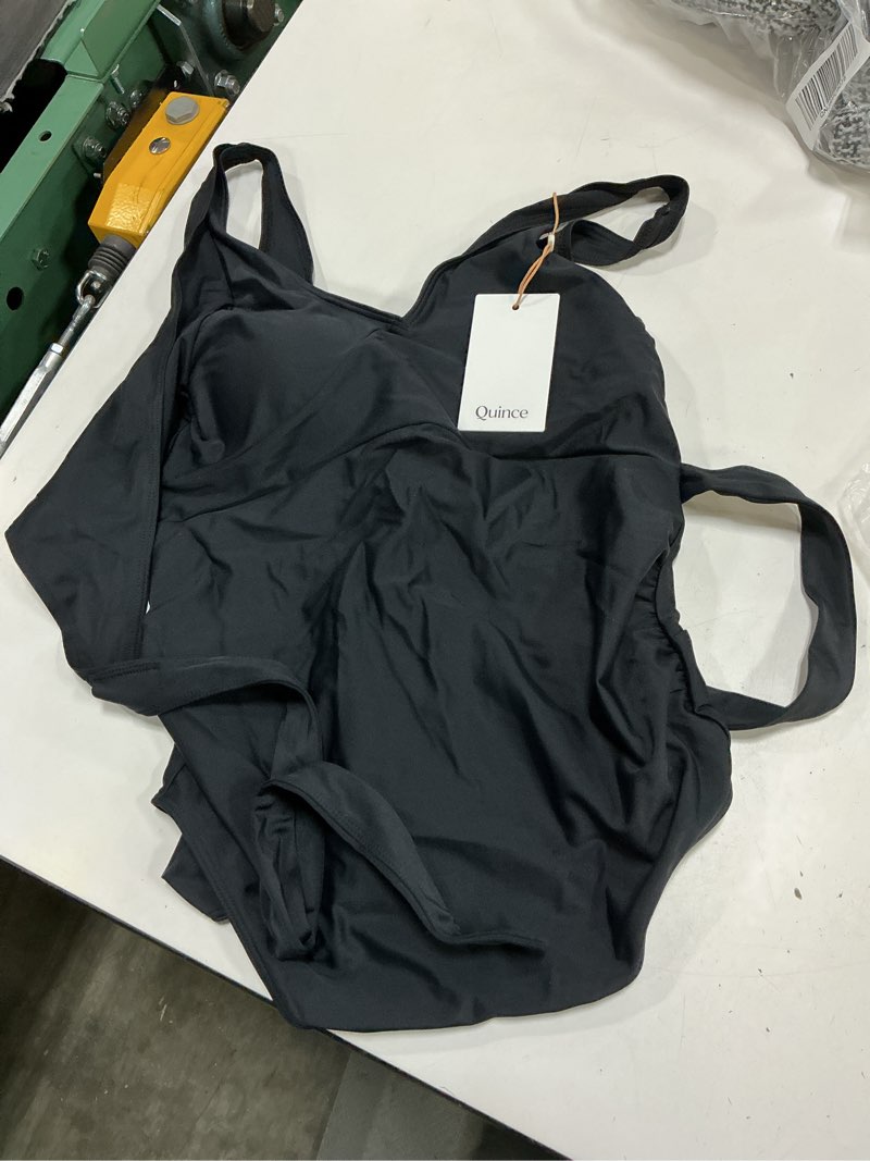 Condition photo showing Good Condition for italian maternity wrap one-piece swimsuit, xs, black