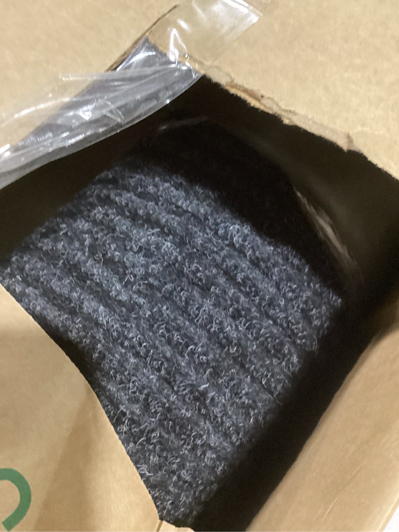 Condition photo showing Good Condition for Ottomanson Non Slip Rug with Scraper Pile Durable for Indoor and Outdoor Use 2'7" x 9'10" Hallway Runner Mat - Ideal for Kitchen, Entryway, Patio & Garage - High-Traffic Carpet, Black Black 700s Series 2'7" x 9'10" (Runner)