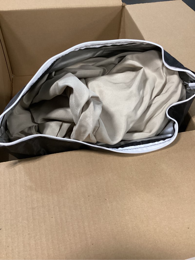 Condition photo showing Good Condition for outdoor cushion covers replacement 14 pcs patio cushion covers fit for 7pieces 6-seater wicker rattan sectional couch sofa outdoor cushion slipcovers set seat and back cover only, tan