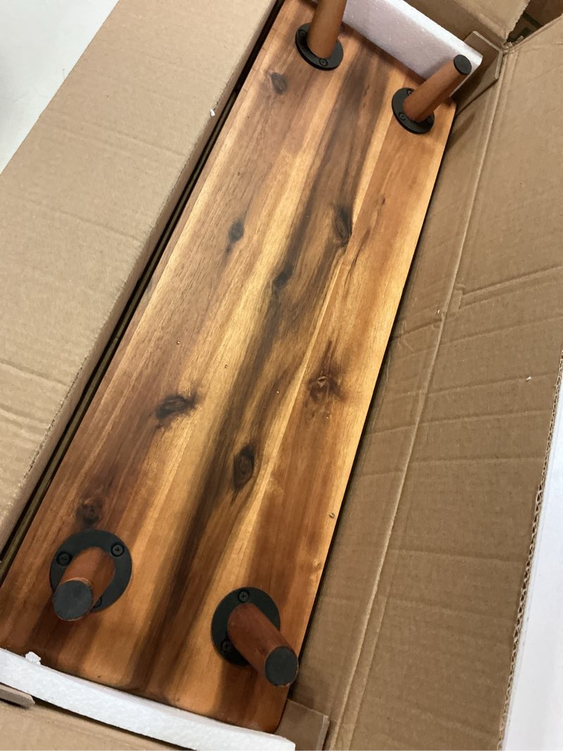 Condition photo showing Good Condition for Homerays Bamboo Monitor Stand Riser, No Assembly Required Exquisite Monitor Stand with Drawer Ergonomic Height Wood Monitor Stand