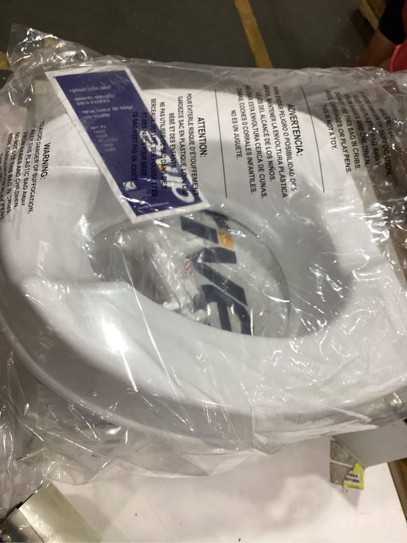 Condition photo showing New/Like New for drive medical raised toilet seat with lock, standard seat, 4" 4 inch (pack of 1)