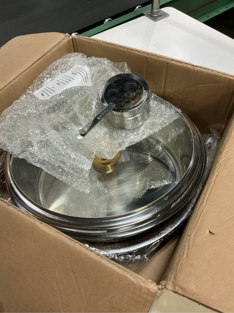 Condition photo showing As Is for Garvee Chafing Dishes for Buffet, 5 QT Buffet Servers and Warmers Set of 2, Round Chafing Dishes wit