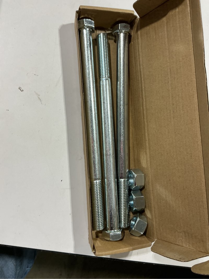 Condition photo showing Good Condition for 04001-41 mower spindle blade bolt & hex nut 5/8-11 x 9-1/2 kit, replacement for scag midsize mowers 3 pack