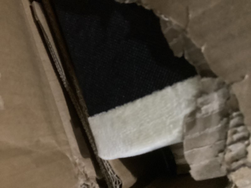 Condition photo showing As Is for vecelo twin size upholstered bed frame with 4 drawers and headboard, velvet platform storage bedframe, wooden slats support, no box spring needed,black bed frame with drawer black twin