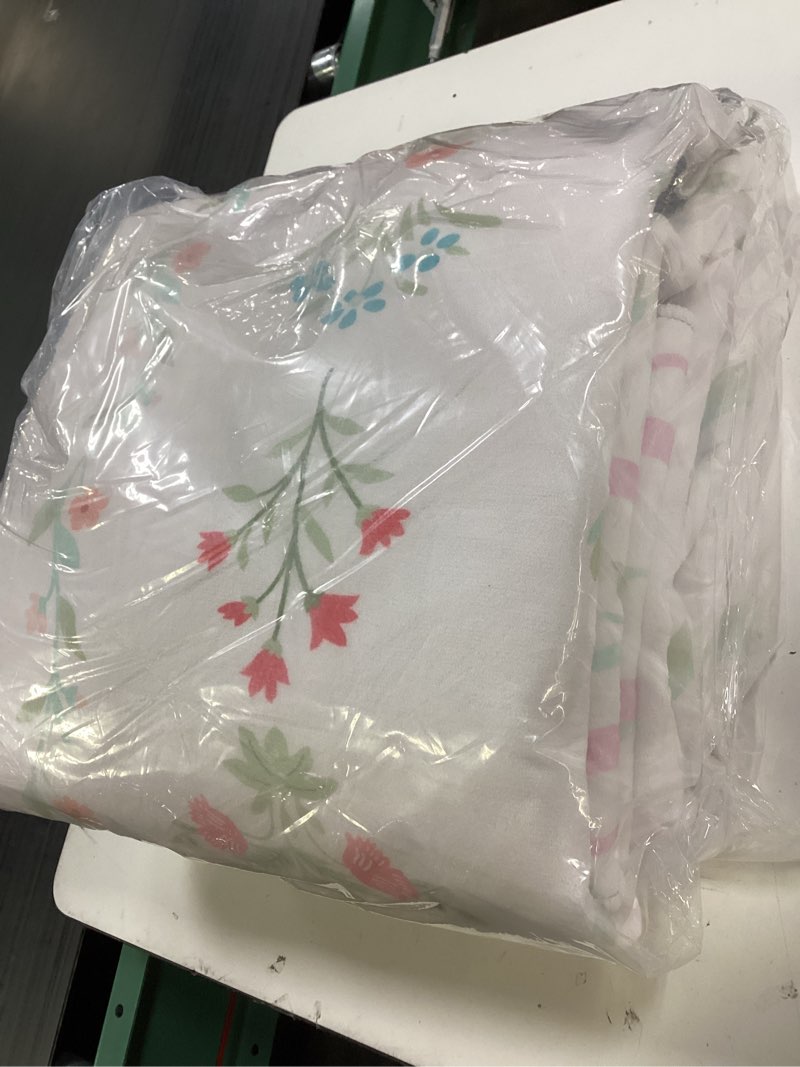 Condition photo showing Good Condition for 8x10 area rug for living room bedroom dining room machine washable non slip low pile rug light pink floral pet friendly for girl bedroom nursery playroom pink 8' x 10' (rectangular)