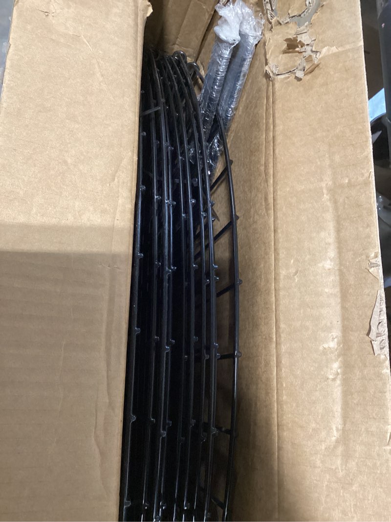 Condition photo showing Good Condition for forehogar metal garden fence 36in (h) x 23.3ft (l), 10 panels + 11 stakes dog fences border fence animal barrier, no dig garden fencing for yard flower bed lawn patio outdoor, ctw3610 black 36"hx23.3ft (10panels)