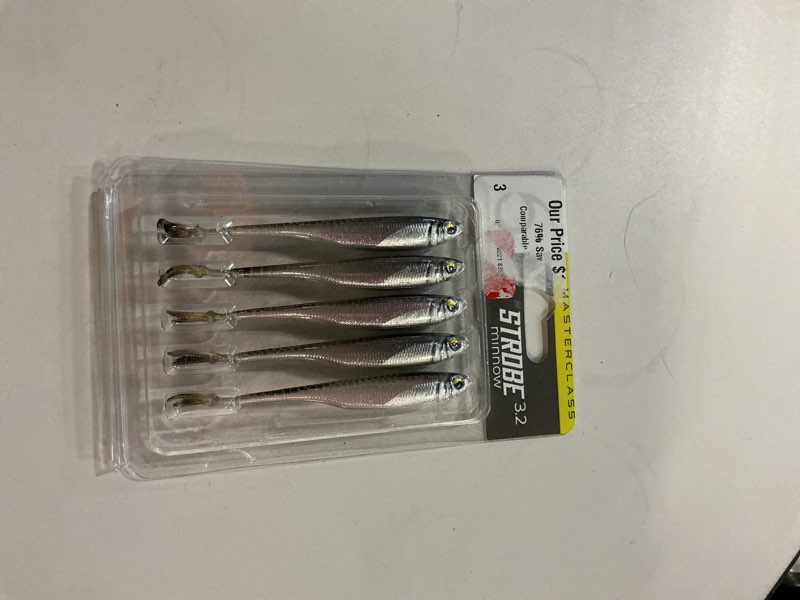 Condition photo showing New/Like New for 6th sense – masterclass strobe minnow – versatile soft plastic minnow bait with realistic paint – 3.2" and 4.0" – jighead, sonar, or weightless rigging
