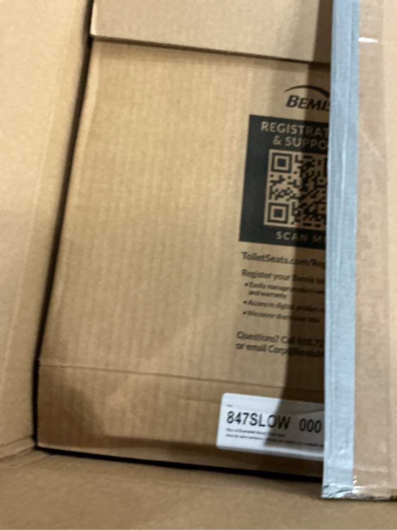 Condition photo showing item condition for Mayfair Cassel Slow Close Toilet Seat, Easy Clean, Non Slip Premium Wood Seat, Easy Install, Made in USA, Round, White Round 1 - Toilet Seat