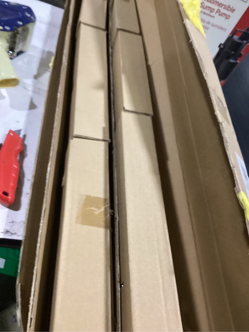 Condition photo showing As Is for reliabilt 78-in matte black indoor wagon wheel single barn door hardware kit