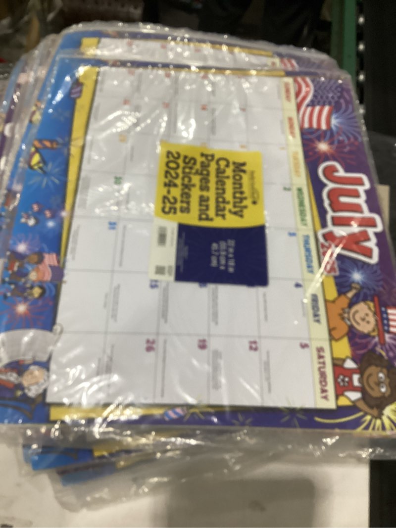 Really Good Stuff Classroom Calendar 2024-2025, Primary Colors