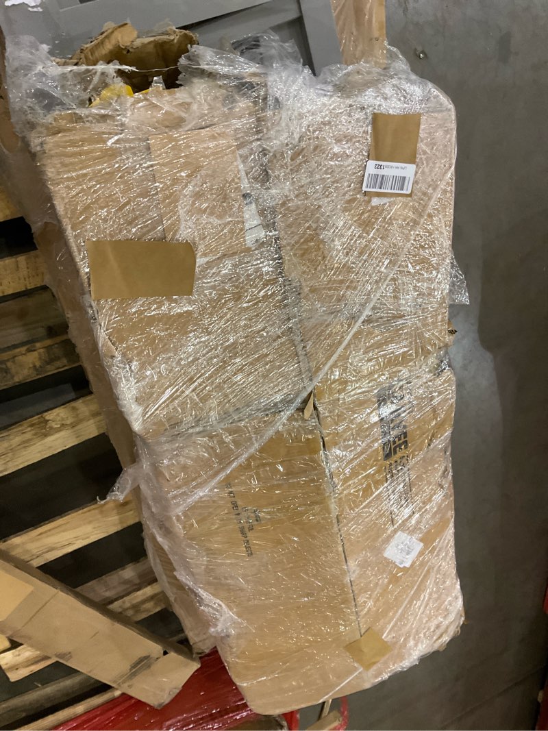 Condition photo showing As Is for 2-Ton Folding Engine Hoist Cherry Picker 4400 Lb Capacity Hydraulic Shop Crane with Telescoping Boom 6 Caster Wheels for Automotive Repair Garage Use Includes Hitch and Storage Stand Yellow