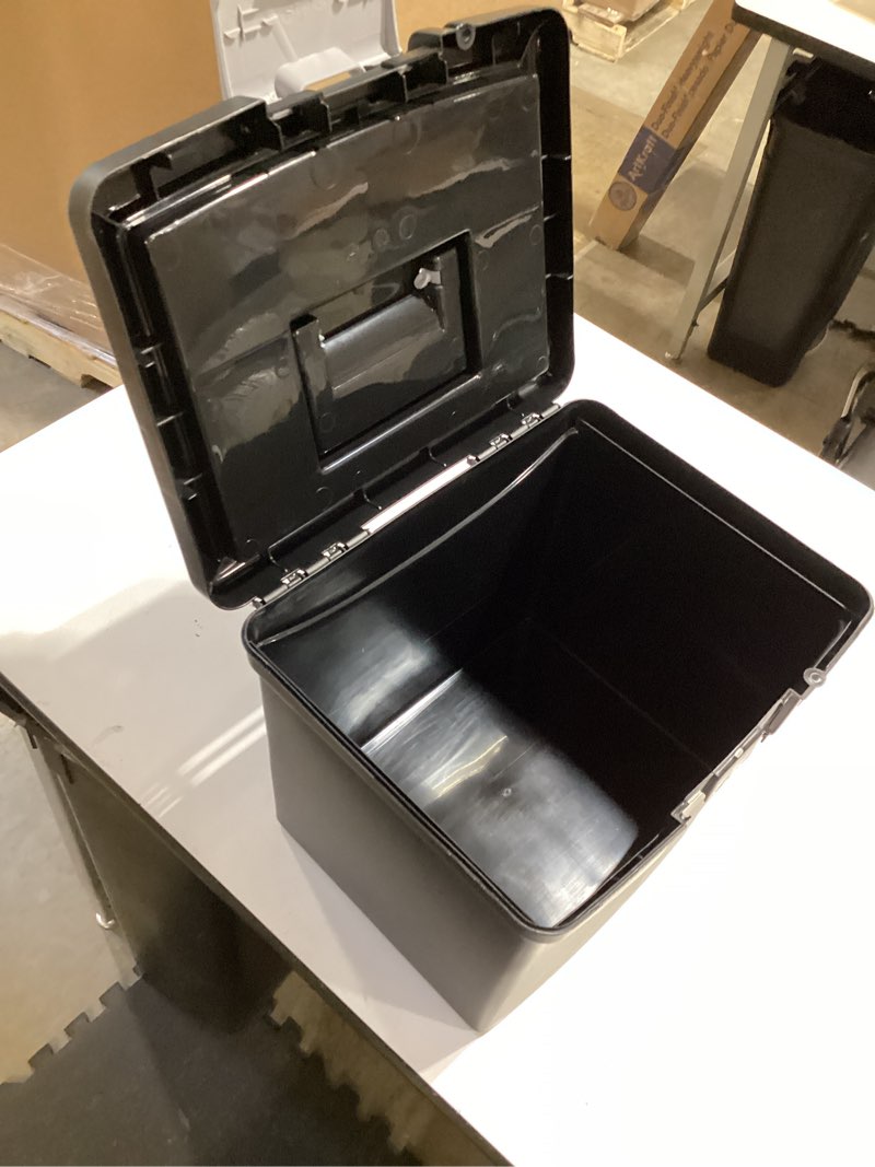 Condition photo showing Good Condition for storex 61504b02c portable file box with xl lid, 11 x 13-1/2 x 11 inches, black black 11 x 13-1/2 x 11 inches (pack of 1) letter size with xl lid