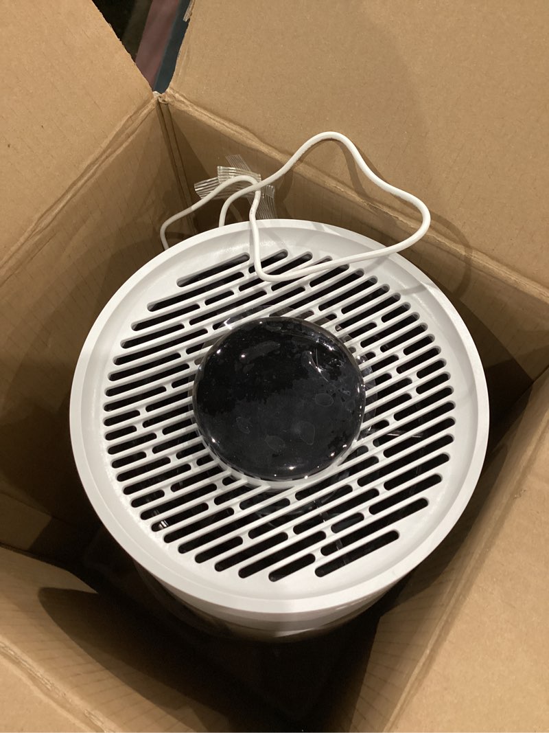 Condition photo showing As Is for blueair premium smart humidifier for large rooms, bedrooms, better sleep with evaporative invisible mist tech, auto humidify, easy top fill, smart control with app, touchscreen, 3.5l tank for 48 hours