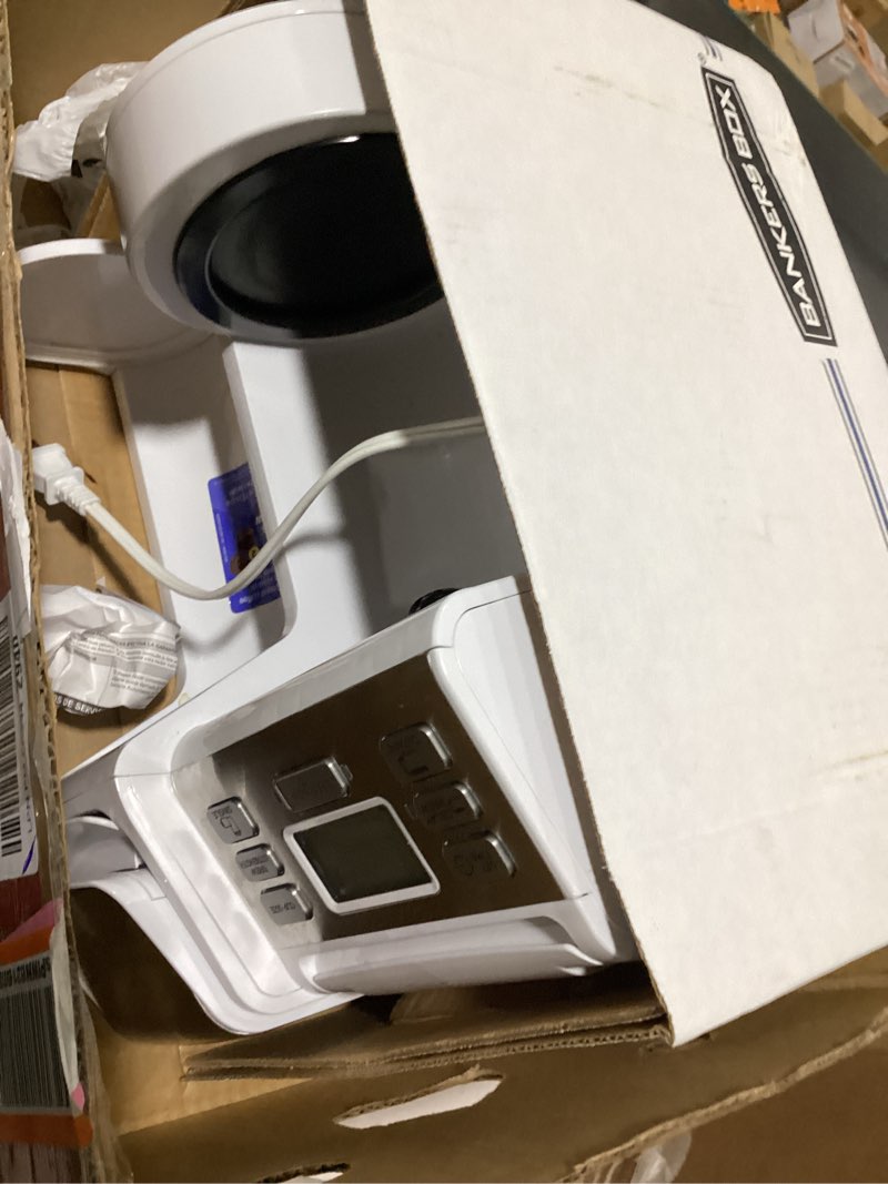 Condition photo showing As Is for Hamilton Beach FlexBrew Trio 2-Way Coffee Maker, Compatible with K-Cup Pods or Grounds, Combo, Single Serve & Full 12 Cup Coffee Pot, White, Fast Brewing, Removeable Reservoir White, Fast Brewing, Removable Reservoir