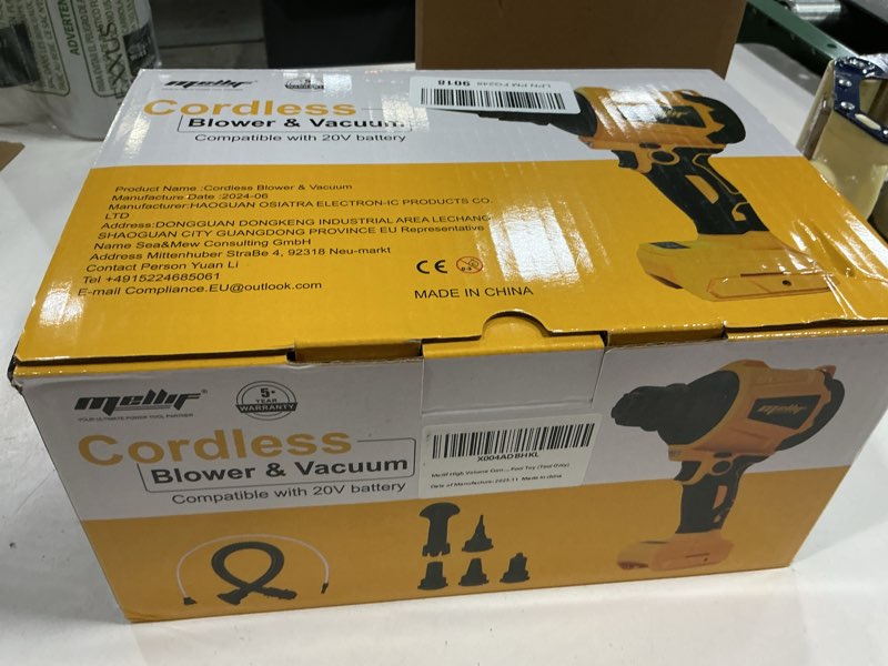 Condition photo showing Good Condition for Cordless Compressed Air Duster & Blower Compatible with DeWalt 20V MAX Battery (Tool Only), Brushless Motor, 3-Speed Adjustable, 50,000 RPM, LED Light, Portable Inflatable Pump for Cleaning, Camping