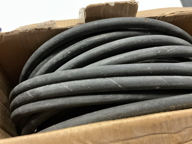 Condition photo showing As Is for pohir power washer hose 125ft, high pressure washer hose with 3/8'' quick connector, steel wire braided hose with 2 quick connect kits compatible m22 14 mm, hose for pressure washer 4200 psi