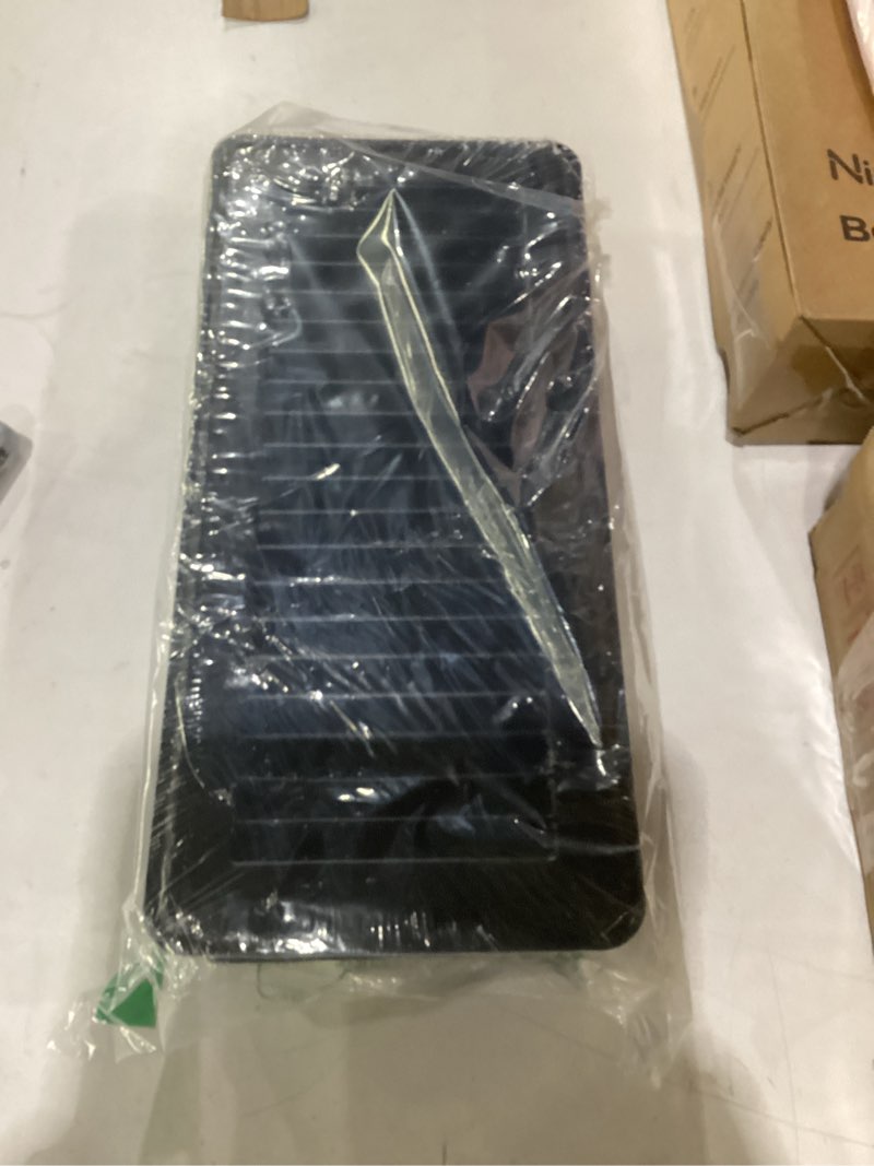 Condition photo showing Good Condition for 4 x 10 floor register, black floor vent covers for home floor, adjustable air vent covers home sidewall vent office or ceiling vent - heavy duty steel walkable floor vents - 3 pack black 4" x 10" 3 pack
