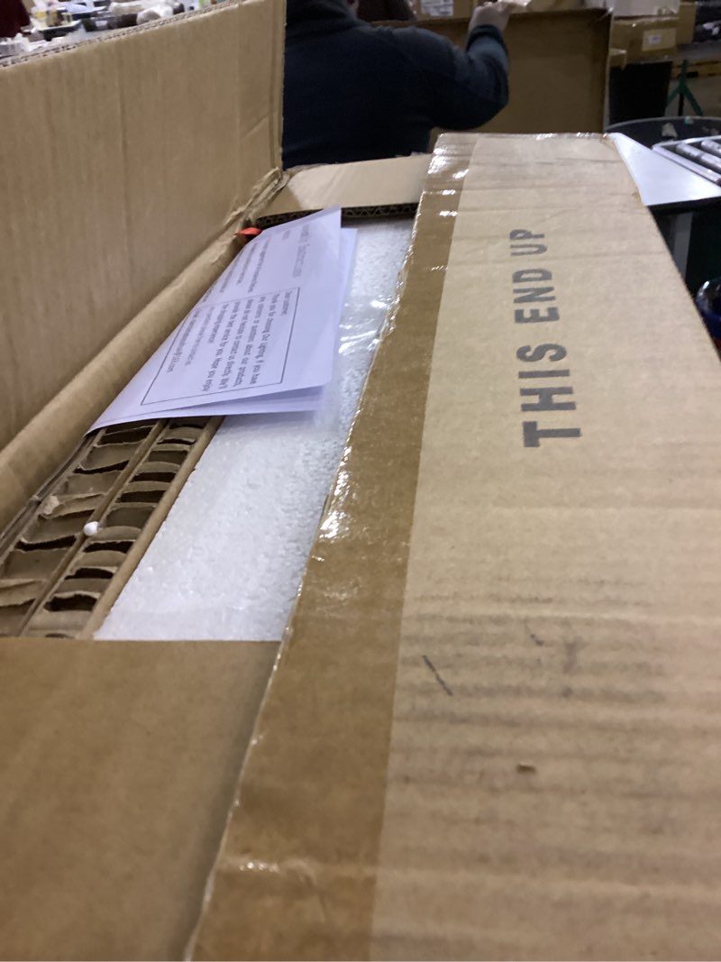 Condition photo showing New/Like New for 2 Pack 2 Light Square 18.86" Alabaster Marble Bathroom Wall Sconce Modern Concise Style Wall Light Fixture,Dark Gray Finish for Bedroom Hallway Bedside 18.86 Inch Dark Gray