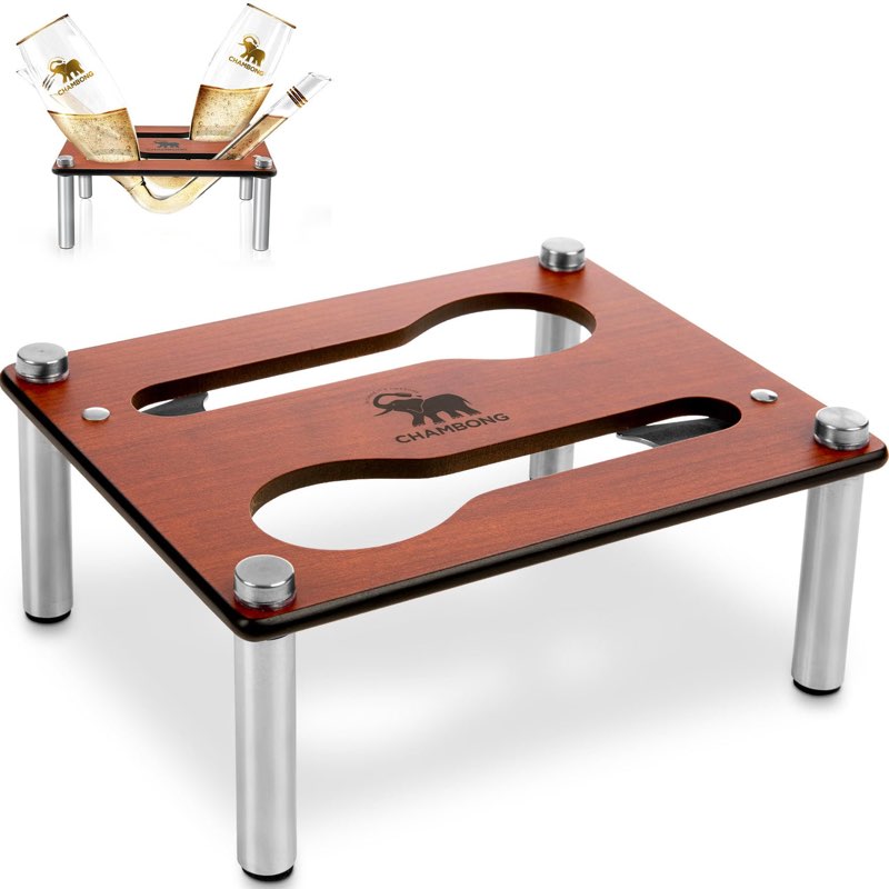 CHAMBONG HOLDER FOR EASY REFILLS - PREMIUM WOOD STAND HOLDS 2 PIECES