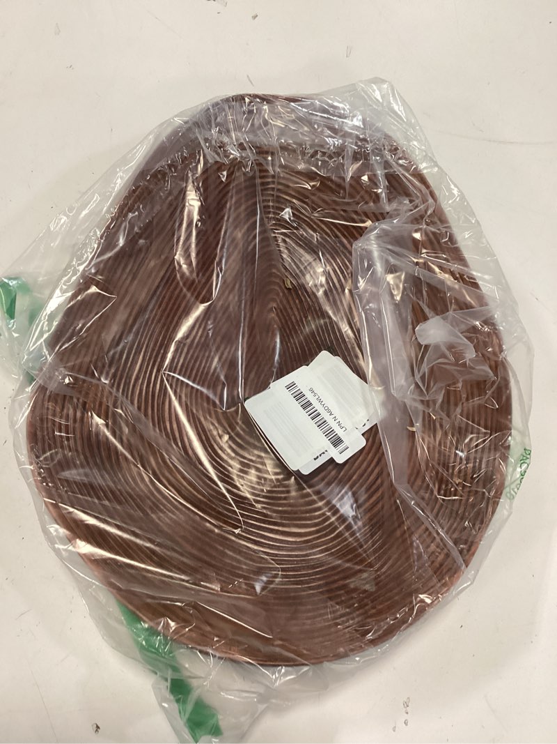 Condition photo showing New/Like New for 15" Fruit Bowl for Kitchen Counter, Large Bohemian Decorative Bowls for Coffee Tables, Dining Room Home Decor, Farmhouse Centerpiece Serving Tray for Candy, Snacks