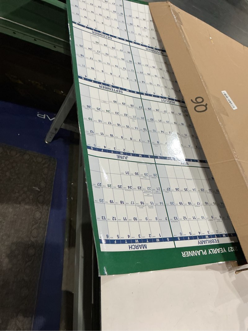 Condition photo showing Good Condition for at-a-glance dry erase calendar 2026-2027 academic & regular year wall planner, 12-month, 24" x 36", double sided, vertical (pm210s28) 2026-2027 24" x 36"