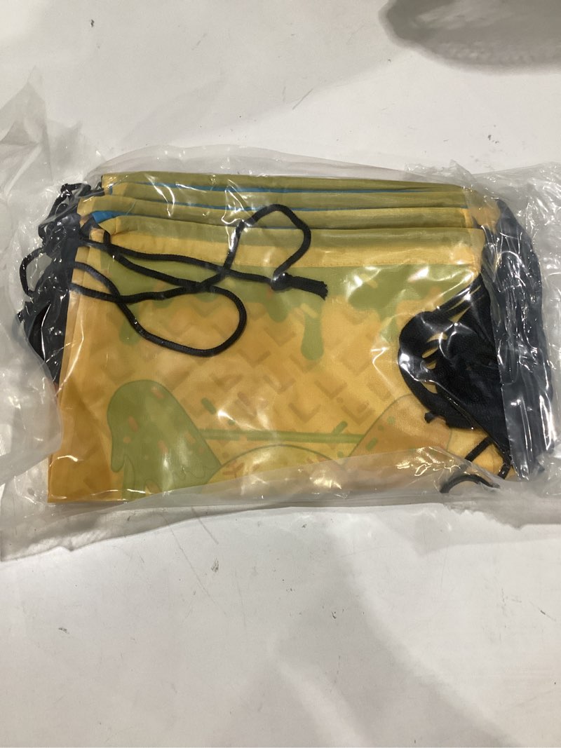 Condition photo showing New/Like New for xihaian 12 pcs ice cream drip softball drawstring bags 13.4"x10.6" sport party favor bag softball goodie candy treat sackpack gifts bag for teams birthday theme party supplies (waffle)