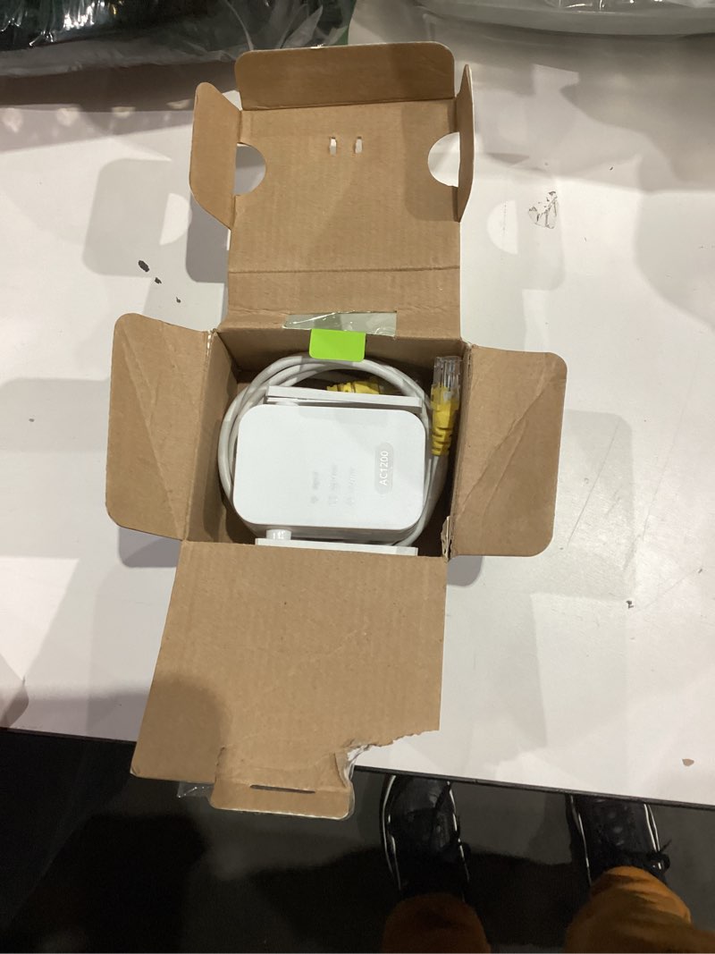 Condition photo showing Good Condition for AC1200Mbps Universal WiFi to Ethernet Adapter, Support Extended WiFi Disabling Functionality, 2.4G/5G Wireless Bridge w/ RJ45 Port for Printer, Smart TV, Blu-Ray Player, PlayStation, DVR, etc.