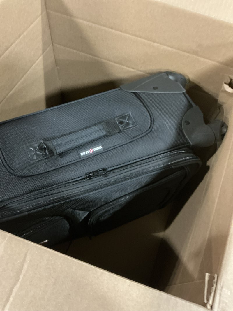 Condition photo showing Good Condition for SwissGear Sion 3-Piece Set, Softside Expandable Luggage – 21 Inch Carry-On & 25 & 29 Inch Checked Suitcases with 360 Degree Wheels & Retractable Handles – Black 3-Piece Set (21/25/29) Black