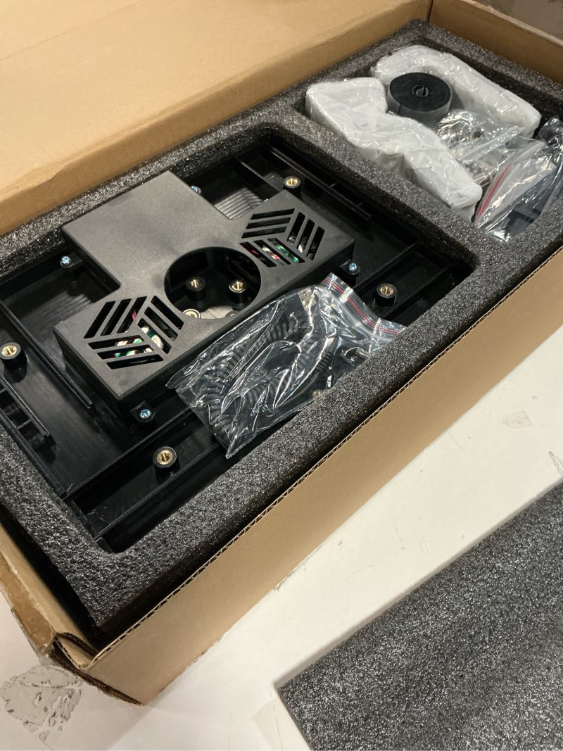 Condition photo showing Good Condition for Car Laptop Mount with 2 Cooling Fans, No-Drill Adjustable Vehicle Computer Mount for Trucks, Vans, Heavy Duty Aluminum Laptop Holder for Work on The Go Universal Laptop Mount