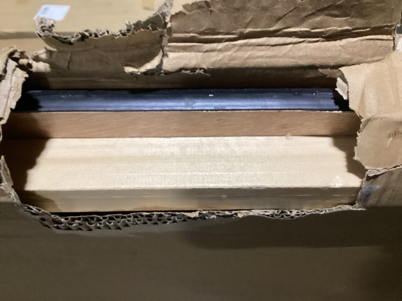 Condition photo showing Good Condition for Flash Furniture Fielder 6' Rectangular All-Occasion Wood Folding Event Table, Foldable Portable Banquet Table with Wooden Top, Natural/Black