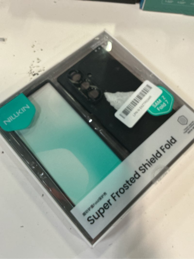 Condition photo showing New/Like New for nillkin for samsung galaxy z fold 7 case with hinge protection, frosted matte texture [not magnetic] slim fit protective phone case for galaxy z fold 7 black black galaxy z fold 7