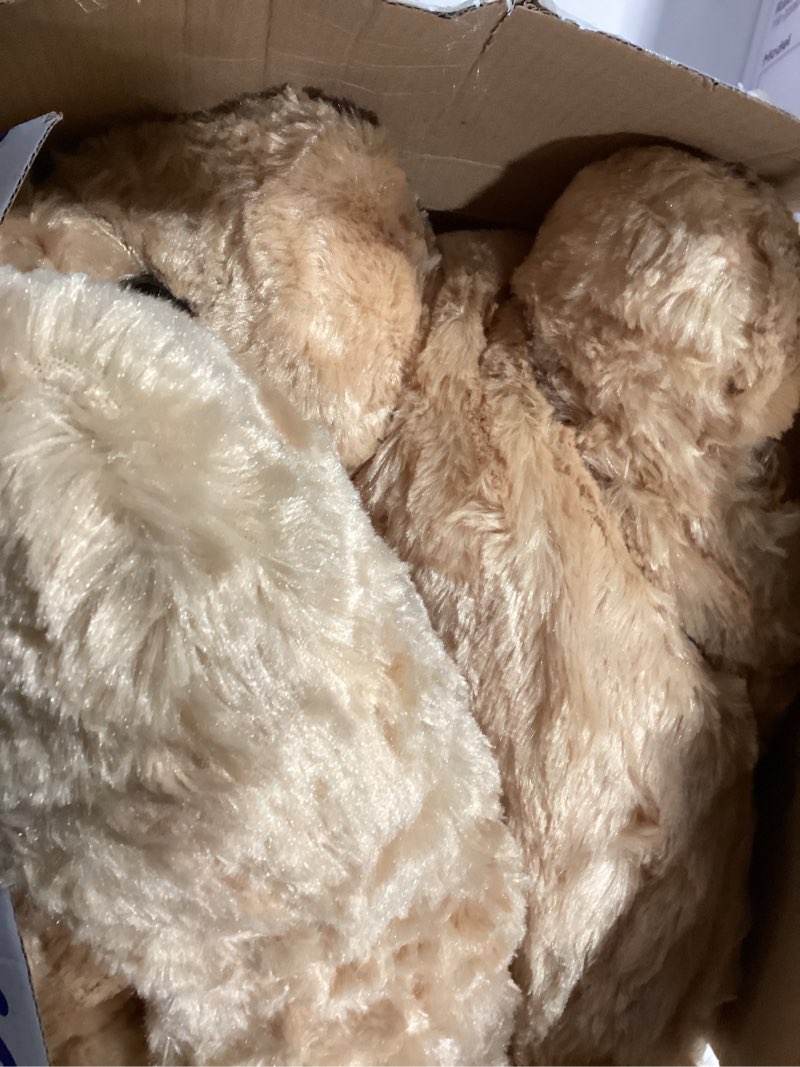 Condition photo showing Good Condition for Extra Large Stuffed Teddy Bear Hugging Toy Giant Sleeping Plush Body Pillow for Kids, Ideal for Bedroom Bed, Big Brown Fluffy and Soft for Boys Girl (Dog)